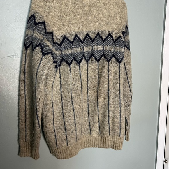 Samband of Iceland wool pull over sweater grey and blue - Picture 7 of 7